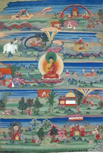 Bhutanese_painted_thanka_of_the_Jataka_Tales,_18th-19th_Century,_Phajoding_Gonpa,_Thimphu,_Bhutan(1)